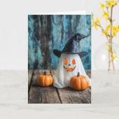 Carte Halloween (Fleur jaune)