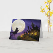 Carte Halloween (Fleur jaune)