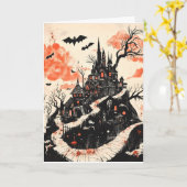 Carte Halloween (Fleur jaune)