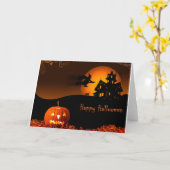 Carte Halloween (Fleur jaune)