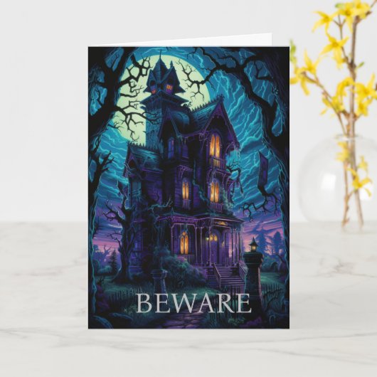 Carte Halloween (Fleur jaune)