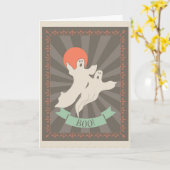 Carte Halloween (Fleur jaune)
