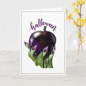 Carte Halloween (Fleur jaune)
