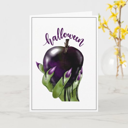 Carte Halloween (Fleur jaune)