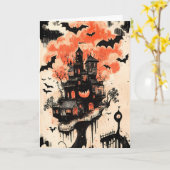Carte Halloween (Fleur jaune)