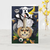 Carte Halloween (Fleur jaune)