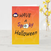 Carte Halloween (Fleur jaune)