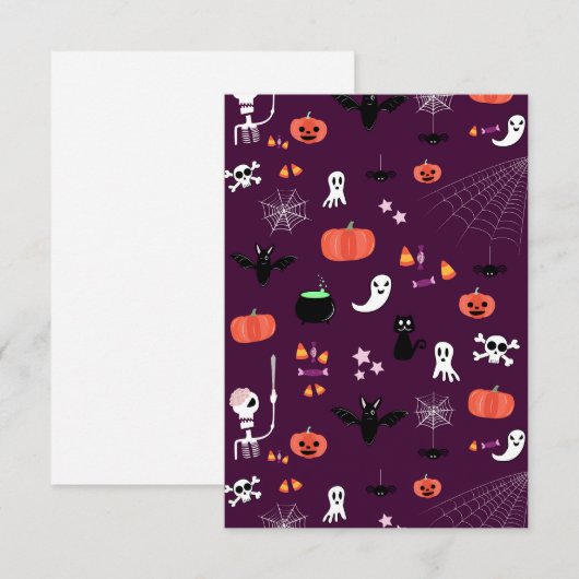 Carte Halloween (Devant / Derrière)