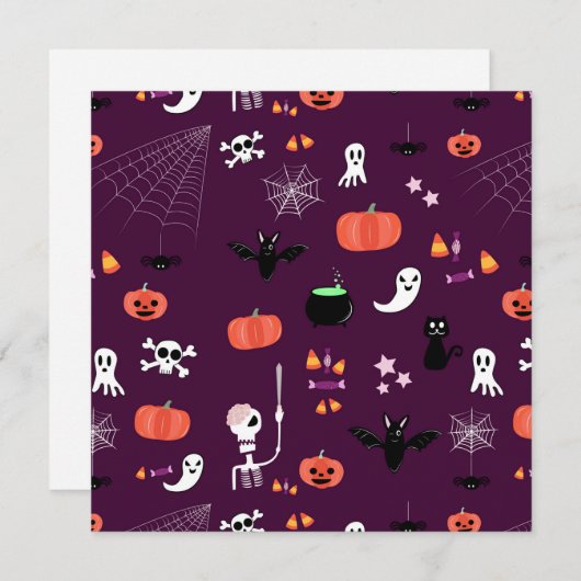 Carte Halloween (Devant / Derrière)