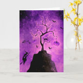 Carte Halloween (Fleur jaune)