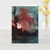 Carte Halloween (Fleur jaune)