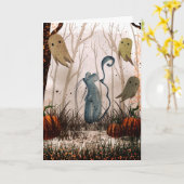Carte Halloween (Fleur jaune)