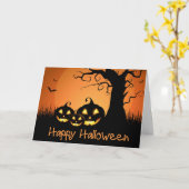 Carte Halloween (Fleur jaune)
