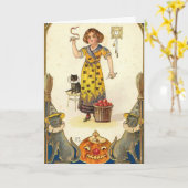 Carte Halloween (Fleur jaune)