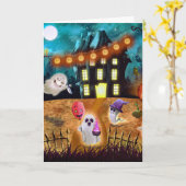 Carte Halloween (Fleur jaune)