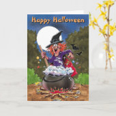 Carte Halloween (Fleur jaune)
