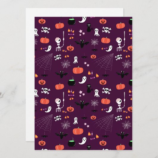 Carte Halloween (Devant / Derrière)