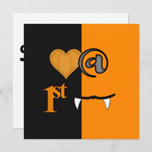 Carte Halloween (Devant / Derrière)