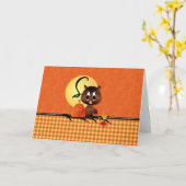 Carte Halloween (Fleur jaune)