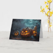Carte Halloween (Fleur jaune)