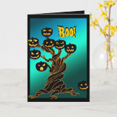 Carte Halloween (Fleur jaune)