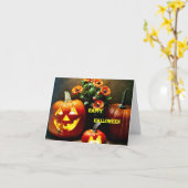 Carte Halloween 10 (Fleur jaune)
