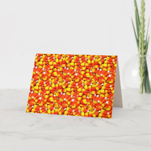 CARTE HALLOWEEN 3 D CANDY CORN