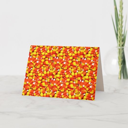 CARTE HALLOWEEN 3 D CANDY CORN (Devant)