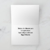 Carte Halloween 3 fantômes avec verset (Intérieur)