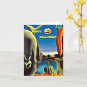 Carte Halloween 5 (Fleur jaune)