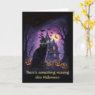 Carte Halloween à College Cute Witchchat
