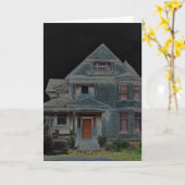 Carte Halloween a hanté la Chambre (Fleur jaune)