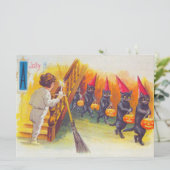 Carte Halloween à la gelée (chats noirs) (Debout devant)