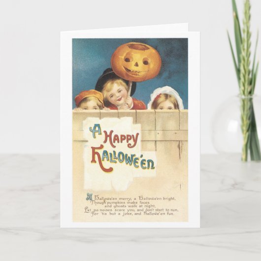 Carte Halloween à l'ancienne (Devant)