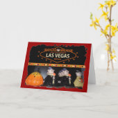 Carte Halloween à Las Vegas (Fleur jaune)