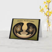 Carte Halloween Abstraite #2 (Fleur jaune)