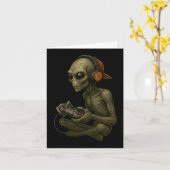 Carte Halloween Alien Gamer Vidéo Jeu Garçons Hommes Enf (Fleur jaune)