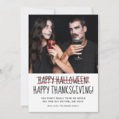 Carte Halloween amusante photo (Devant)