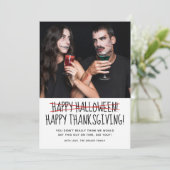 Carte Halloween amusante photo (Debout devant)