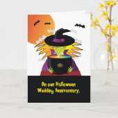 Carte Halloween Anniversary Witches Brew (Fleur jaune)