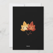 Carte Halloween avec fantômes et éléments d'automn (Dos)