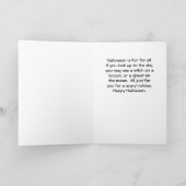 Carte Halloween avec Gravestones et Citrouilles (Intérieur)