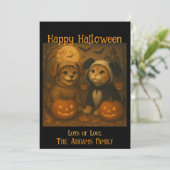 Carte Halloween avec Photo Remplaçable & Texte Per (Debout devant)