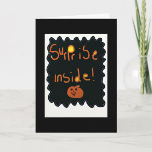 Carte Halloween avec surprise à l'intérieur