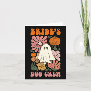 Carte Halloween Bacheloret de l'équipage de la mariée