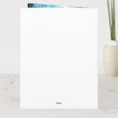 Carte Halloween Bernedoodle avec citrouilles effrayant (Dos)