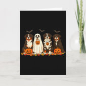 Carte Halloween Bernese Mountain Dog Ghost Soky Bernese (Devant)