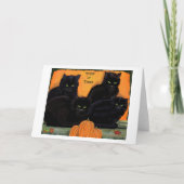 Carte Halloween Black Cats (Devant)