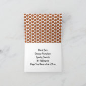 Carte Halloween Black Kittens Orange Citrouilles Marigol (Intérieur)