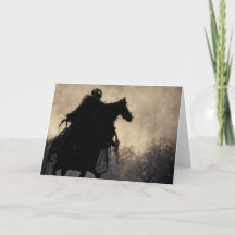 Carte Halloween Black Rider